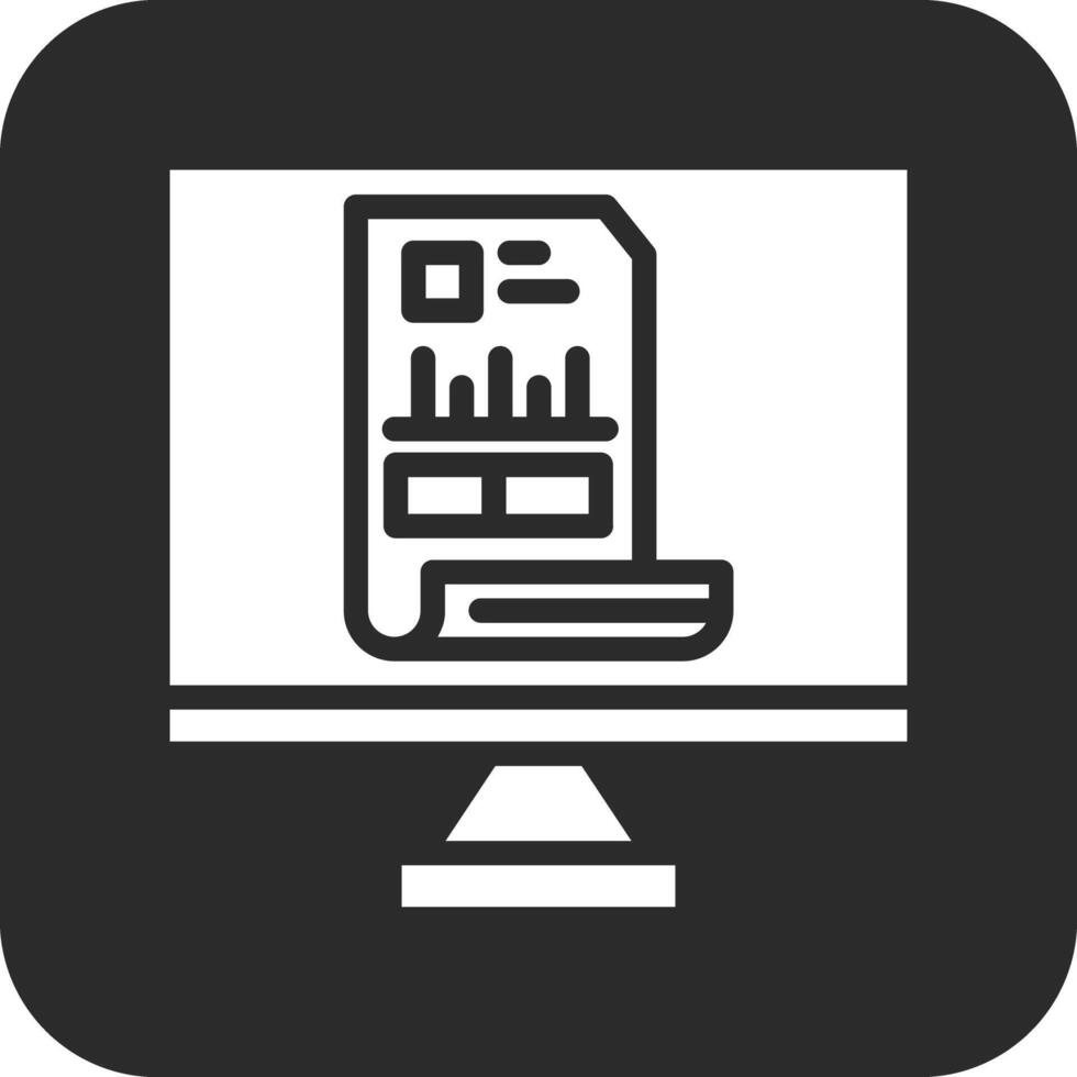 Online Invoice Vector Icon