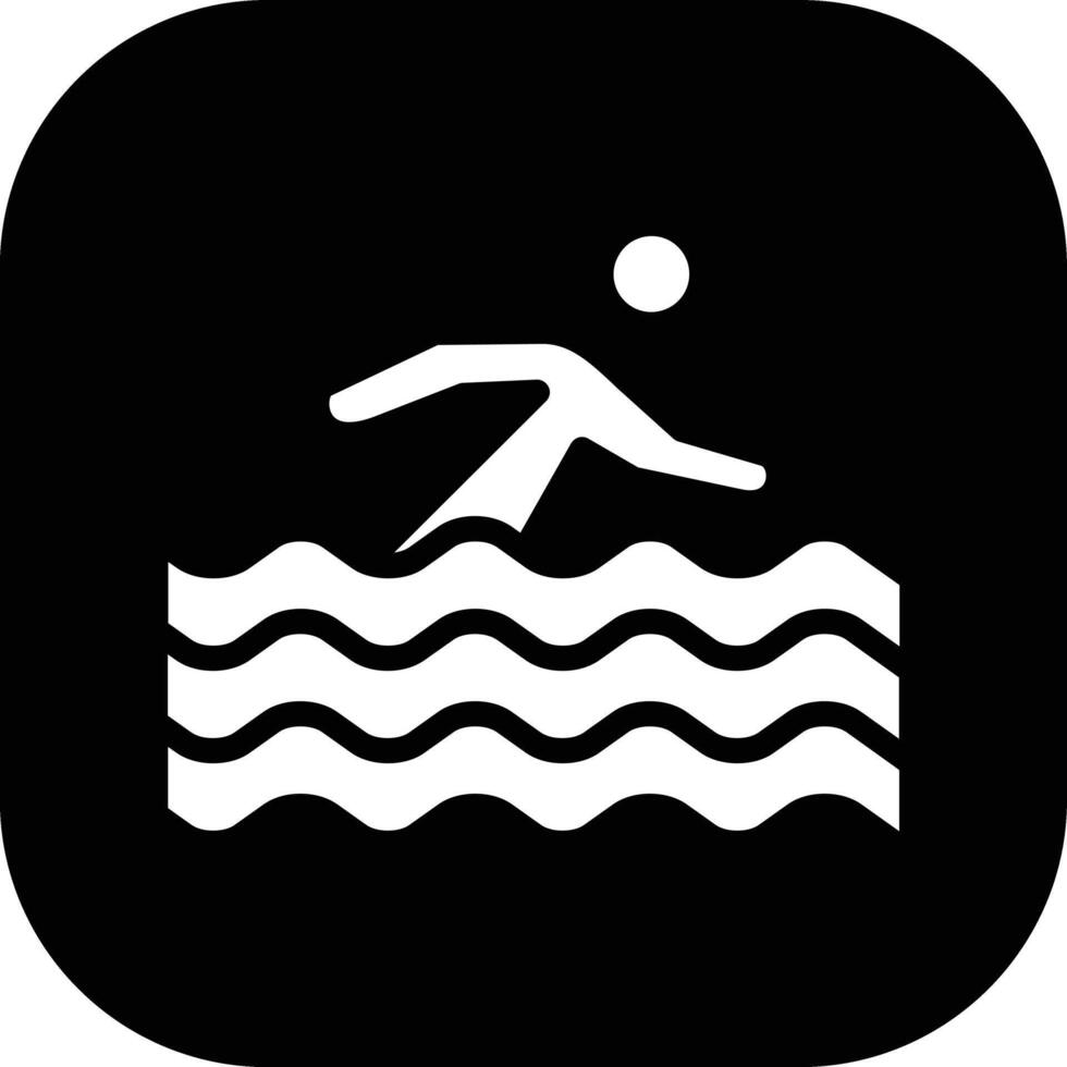 nadando persona vector icono