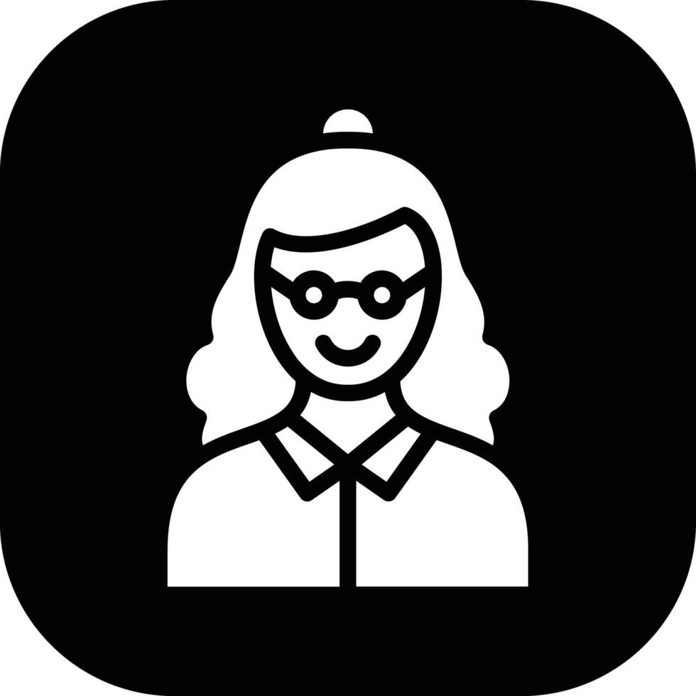 Old Woman Vector Icon