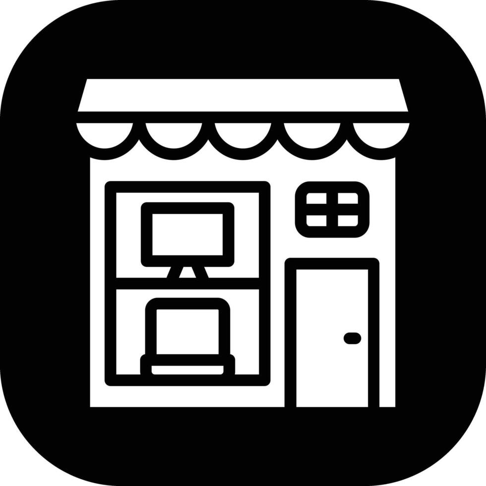 electrónica tienda vector icono