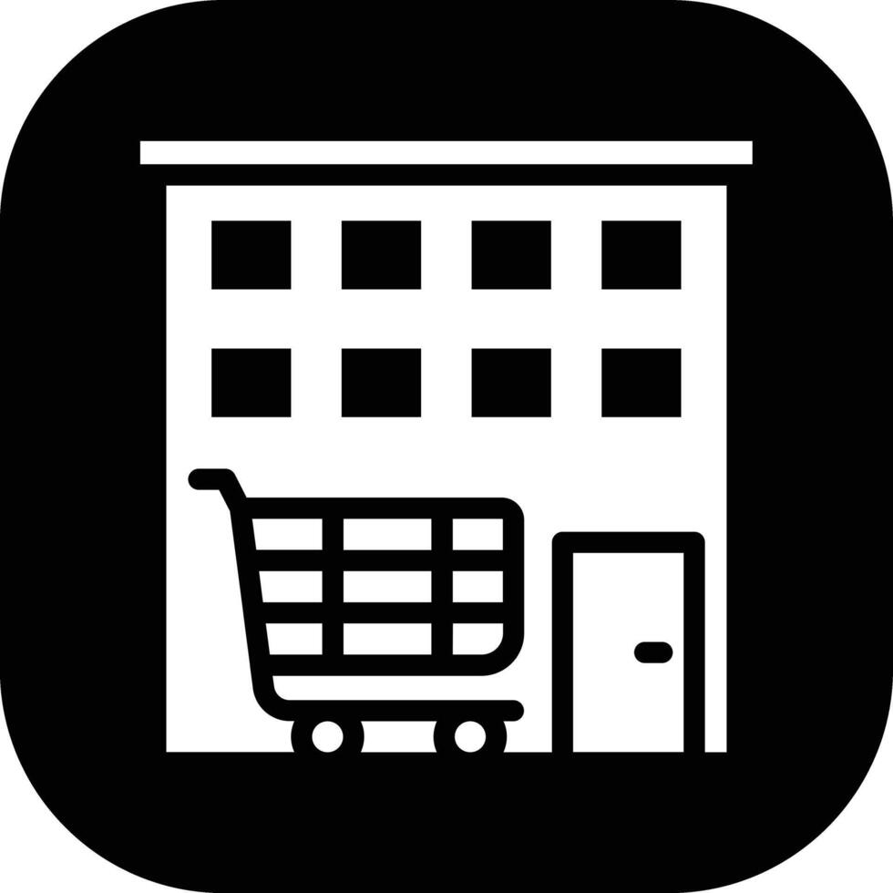 icono de vector de supermercado