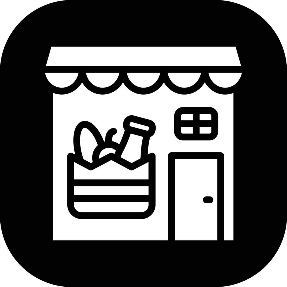 Groceries Store Vector Icon