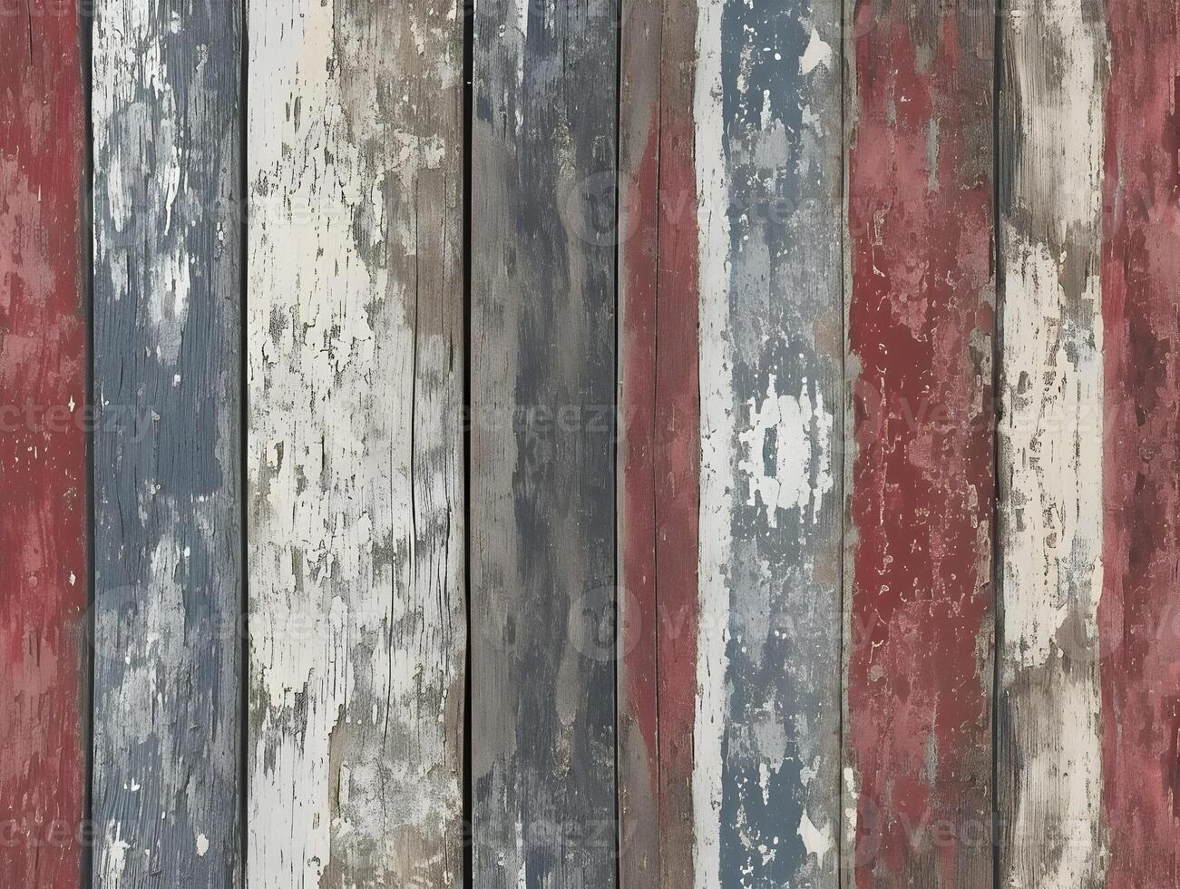 AI generated Vertical wood board textures with different dark and red colors. High quality. AI Generative photo