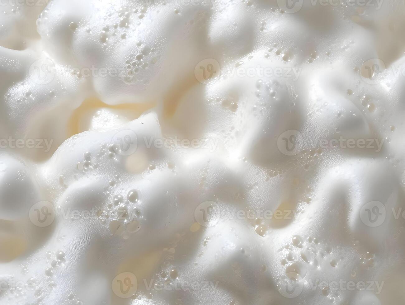 AI generated White foam close-up photo background. High-resolution. AI Generative