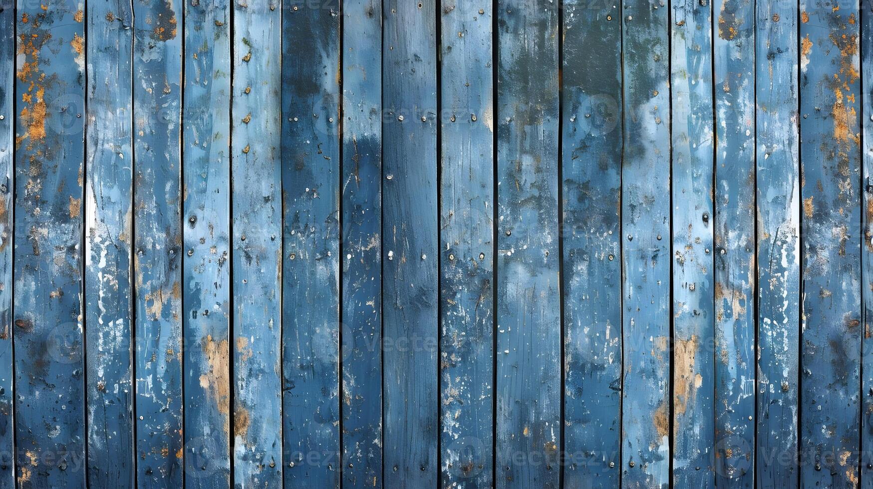 AI generated A large blue dragged wooden plank background. Vertical wooden boards. High quality. AI Generative photo