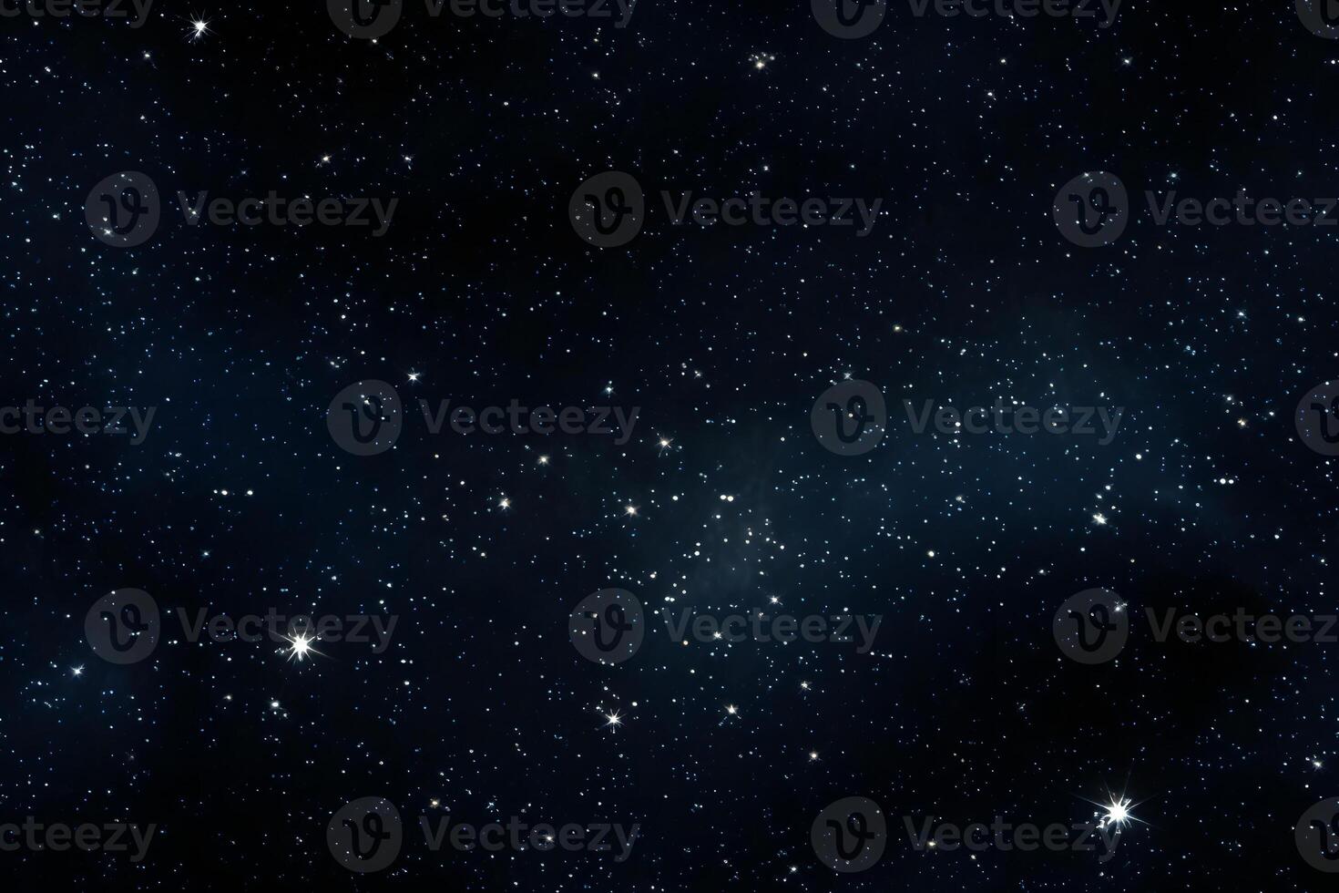 AI generated seamless texture and full-frame background of starry night sky, neural network generated image photo