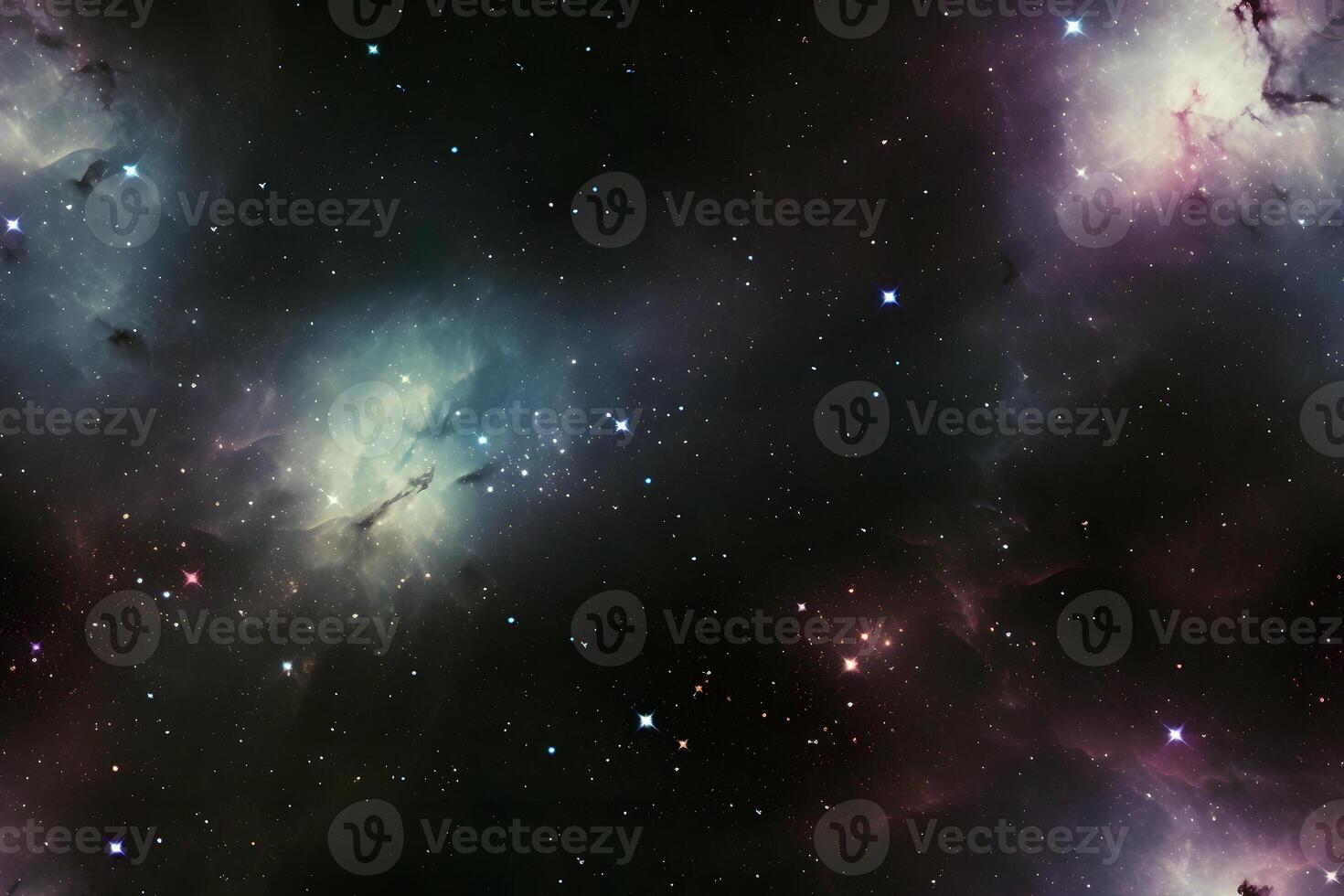 ai generado sin costura textura y fotograma completo antecedentes de estrellado noche cielo, neural red generado imagen foto