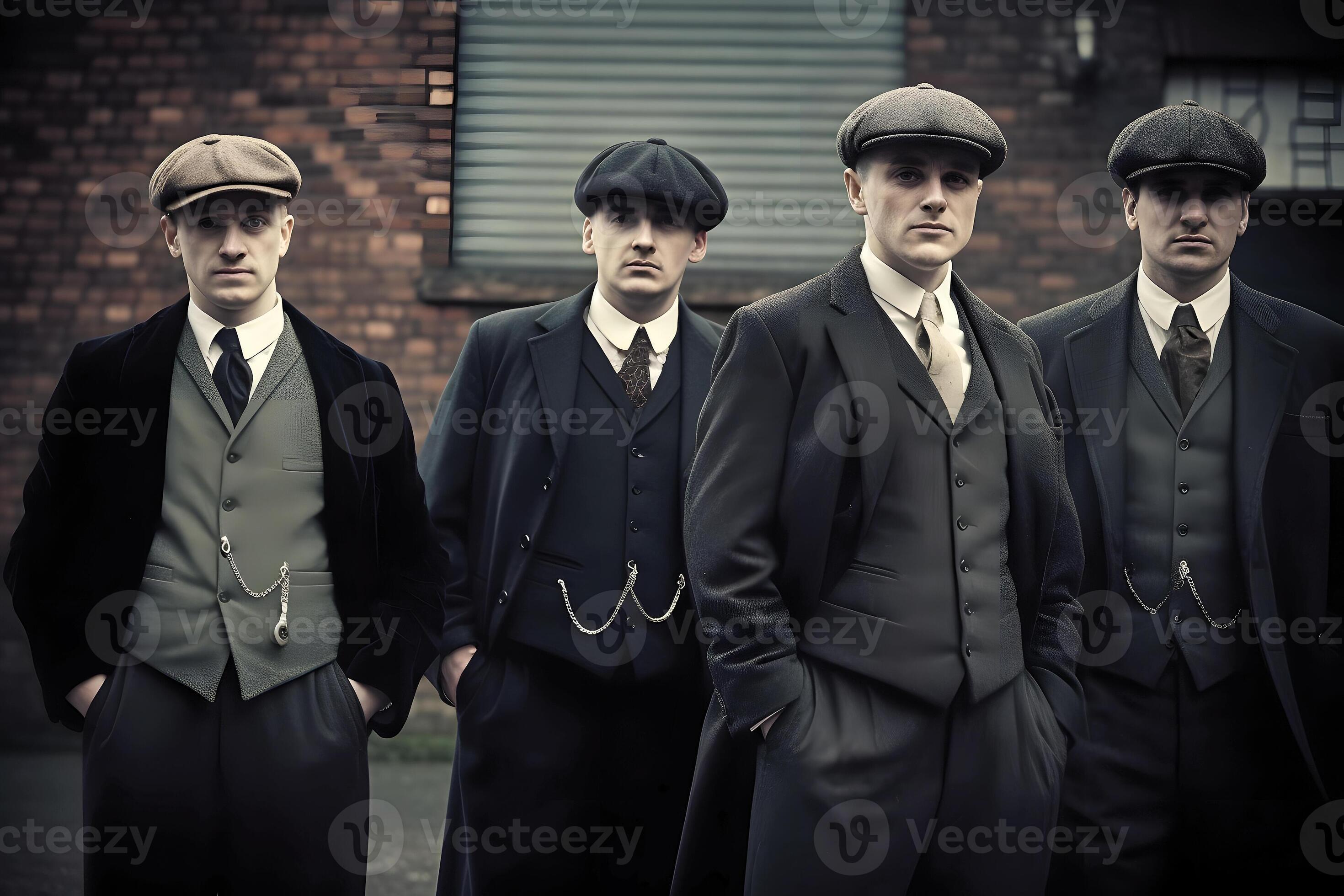 AI generated group of 1920s gangster style men neural network generated art 37350908 Stock Photo at Vecteezy