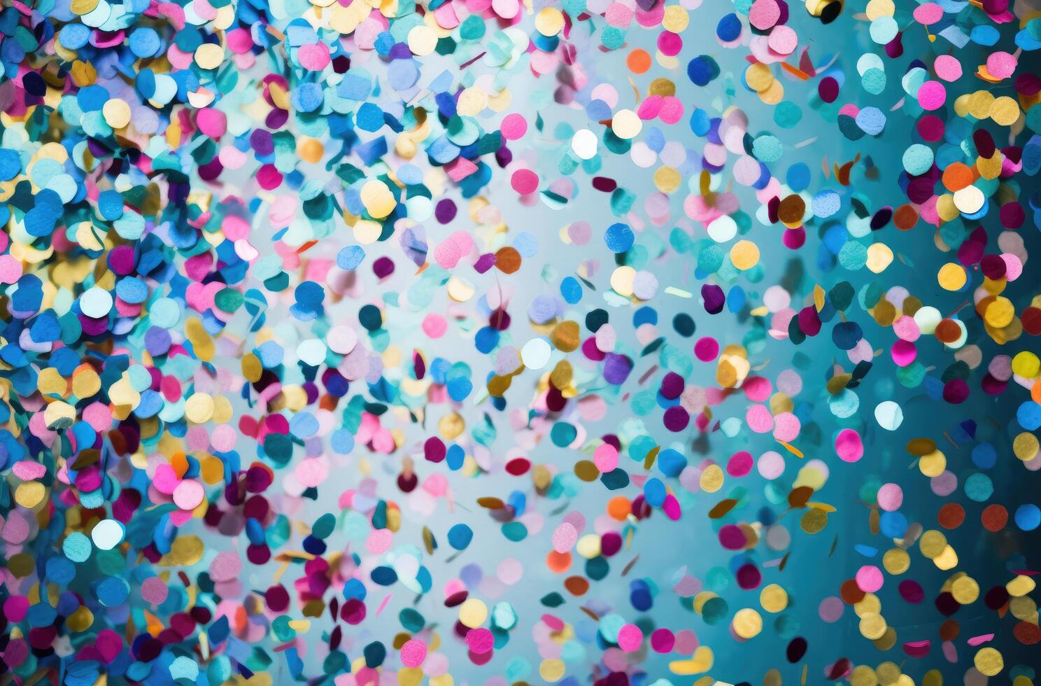 AI generated colorful party confetti background photo