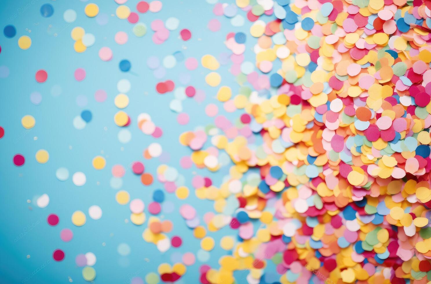 AI generated colorful party confetti background photo