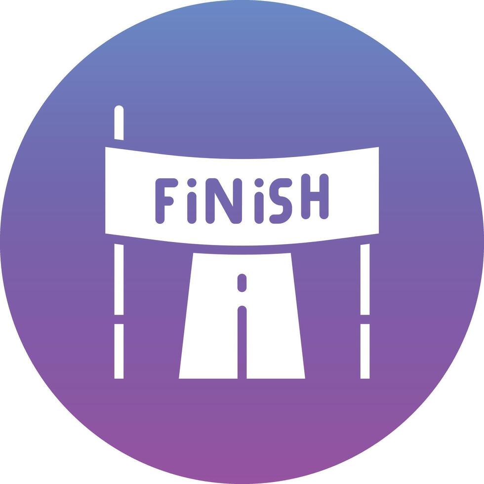 Finish Line Vector Icon