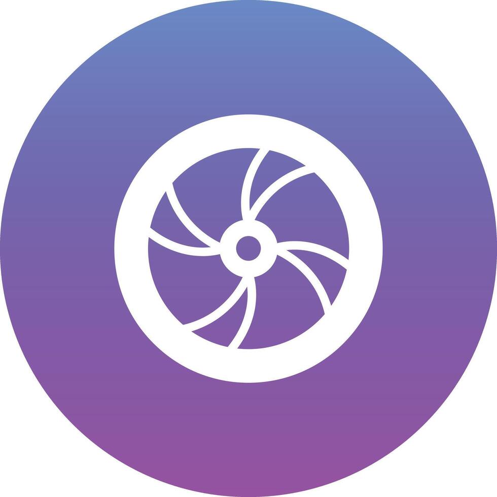 Wooden Wheel Vector Icon