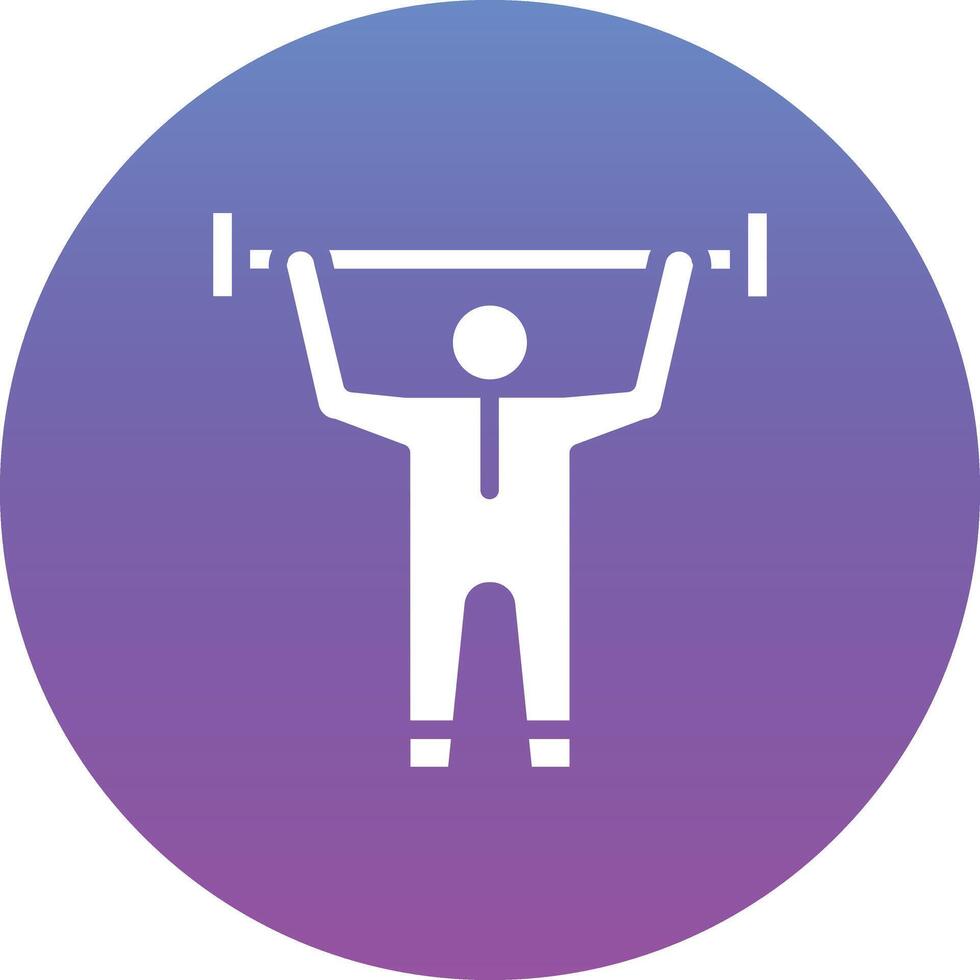 Weight Lifting Vector Icon