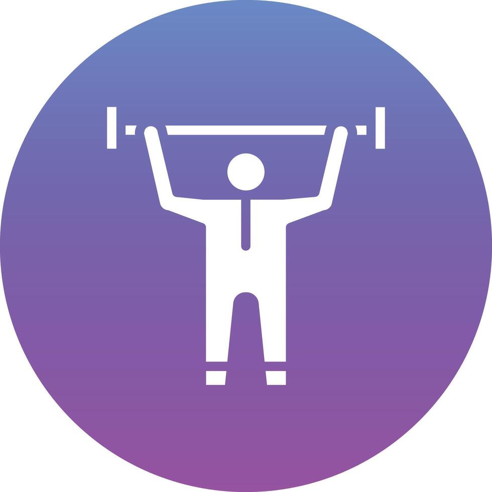 Weight Lifting Vector Icon