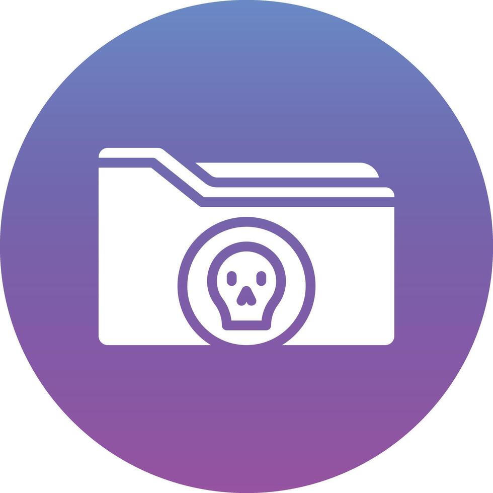 Folder Hacked Vector Icon