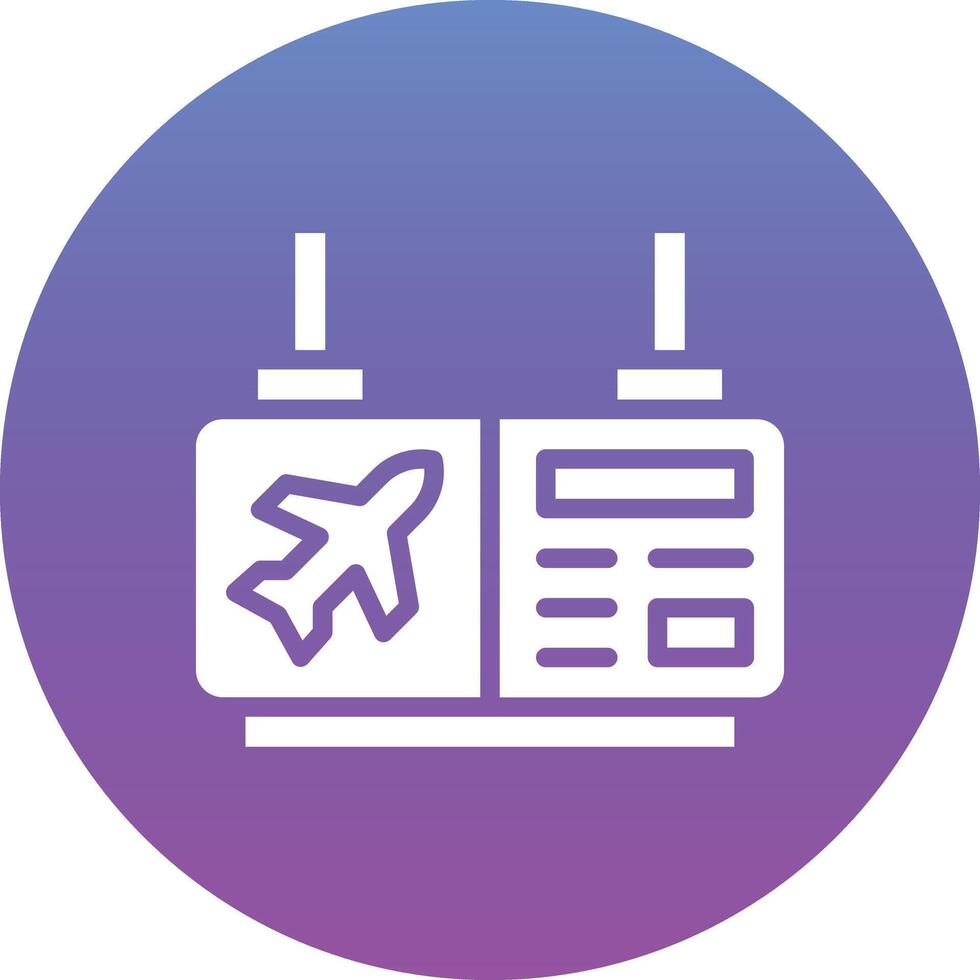 Plane Departure Vector Icon
