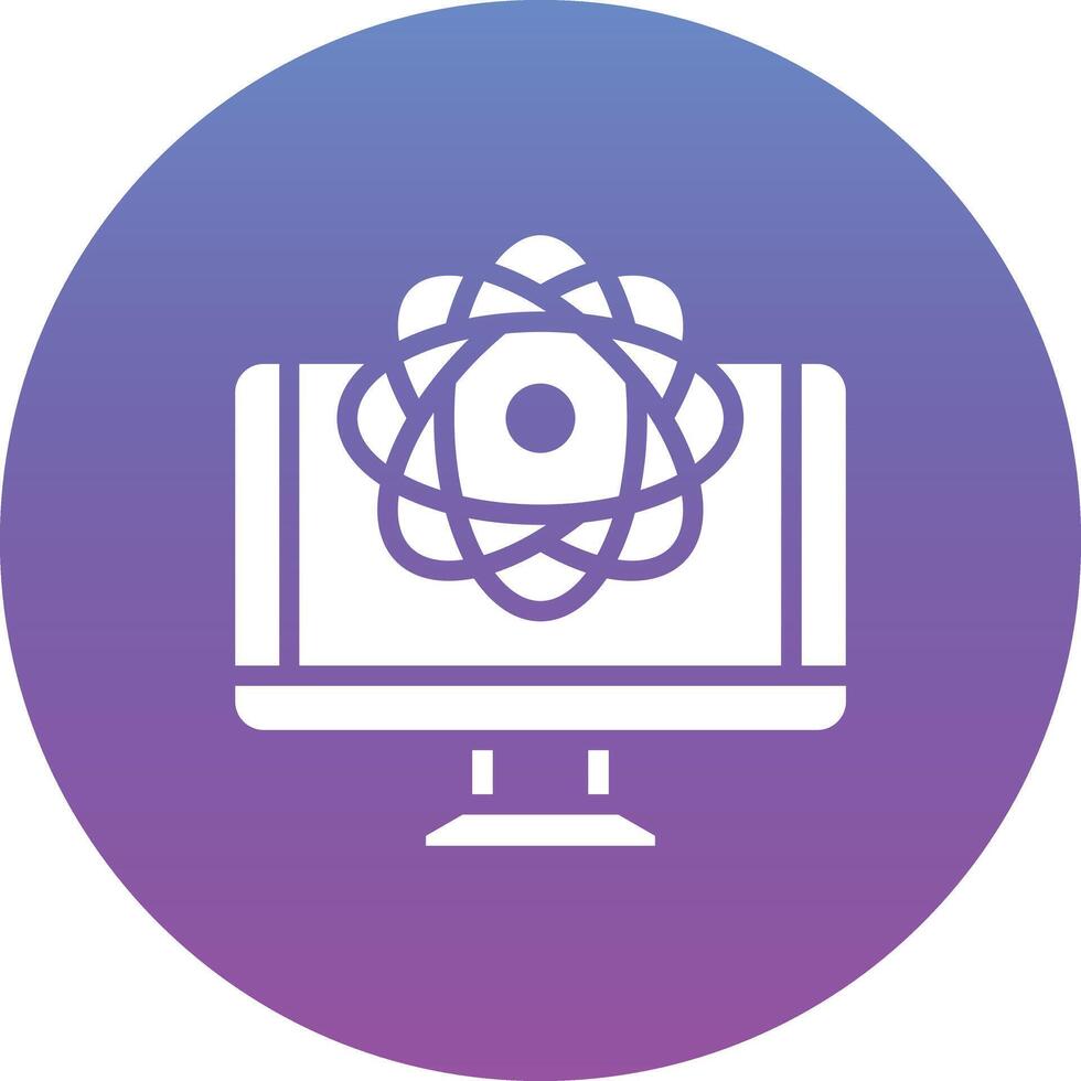 Quantum Computing Vector Icon