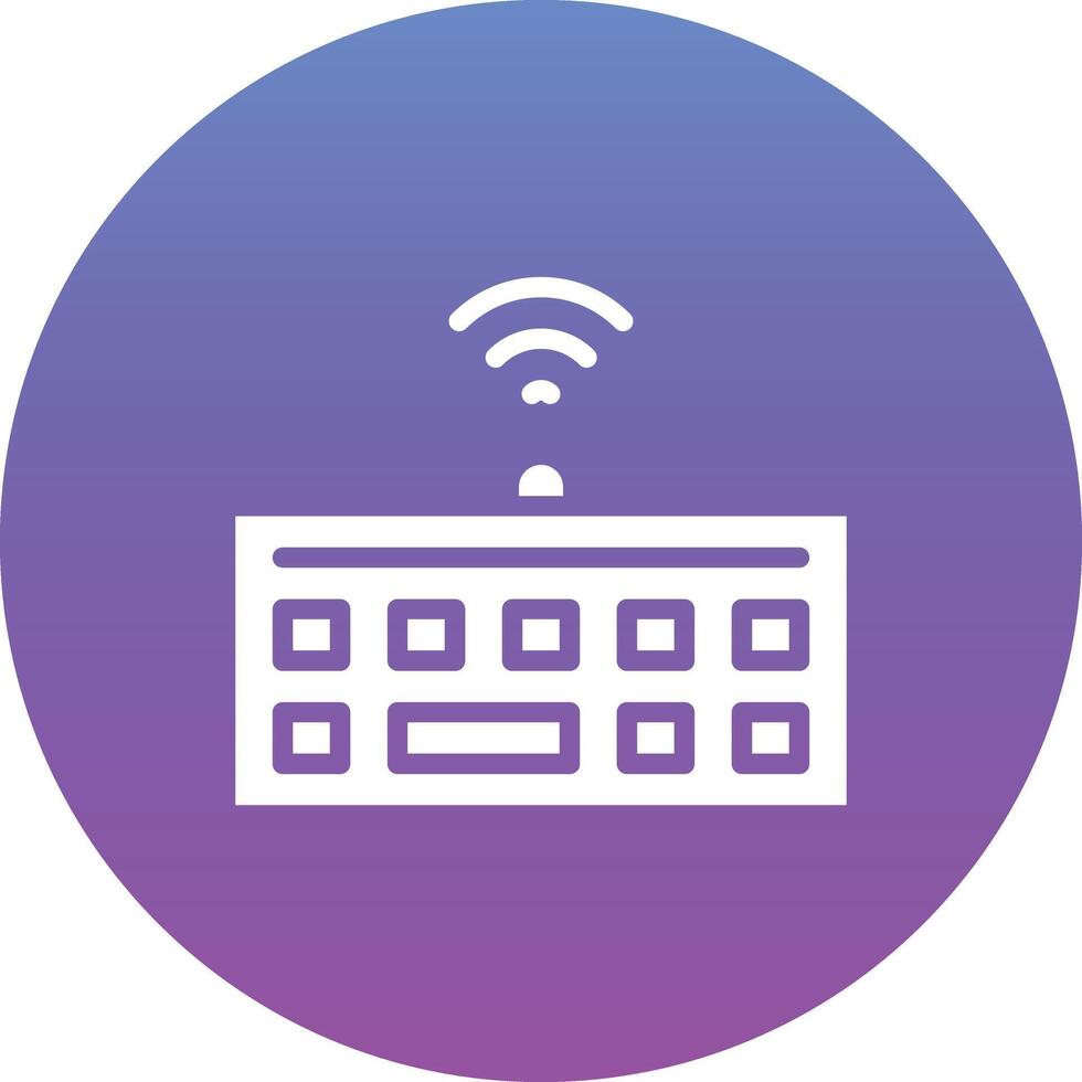 Wireless Keyboard Vector Icon