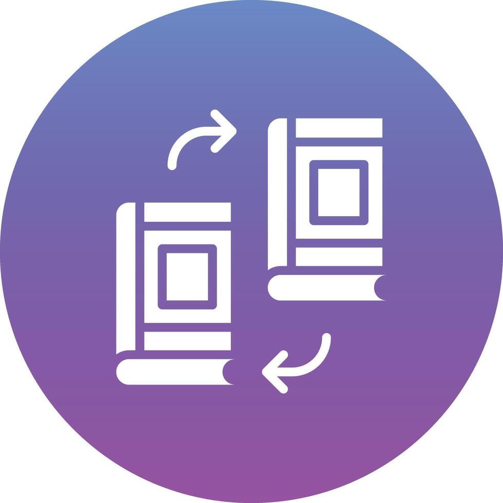 Book Exchange Vector Icon