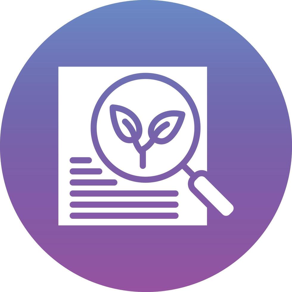 Eco Research Vector Icon