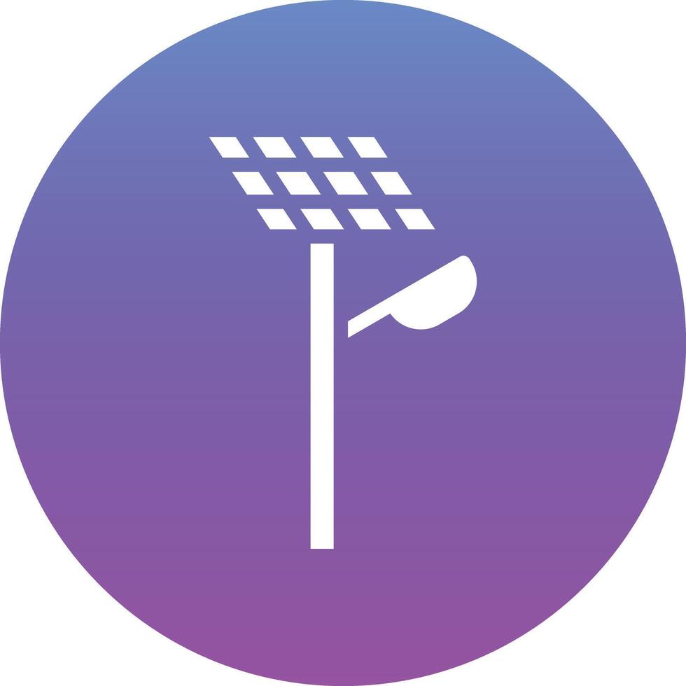 Eco Street Light Vector Icon