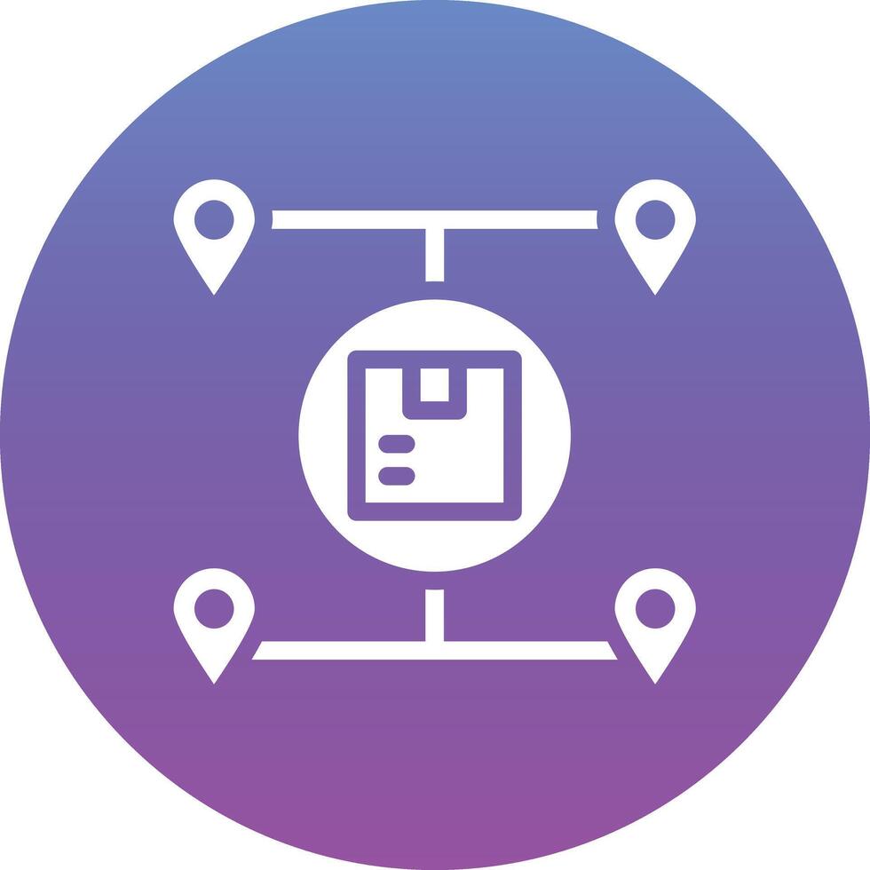 Parcels Distribution Vector Icon