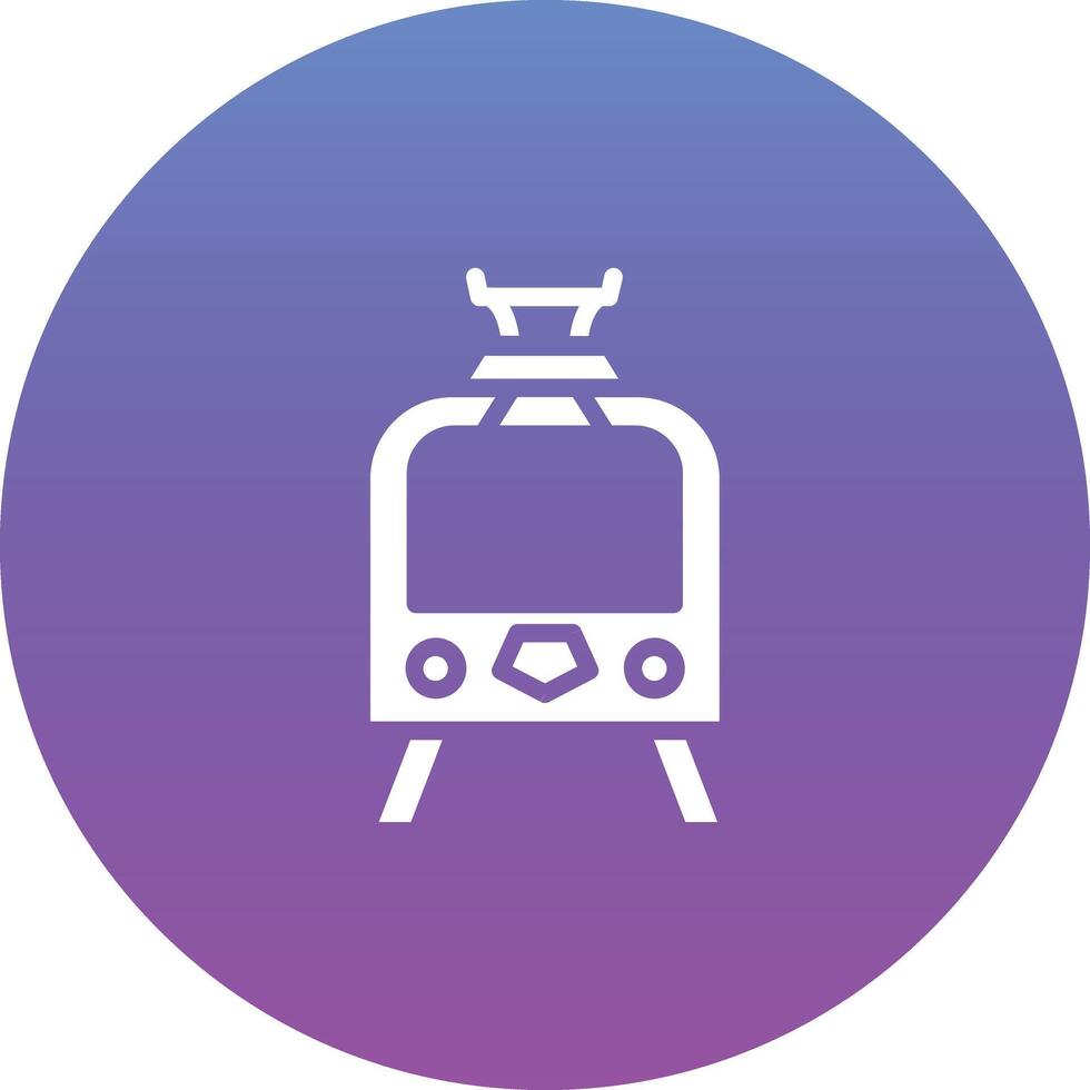 Tramcar Vector Icon