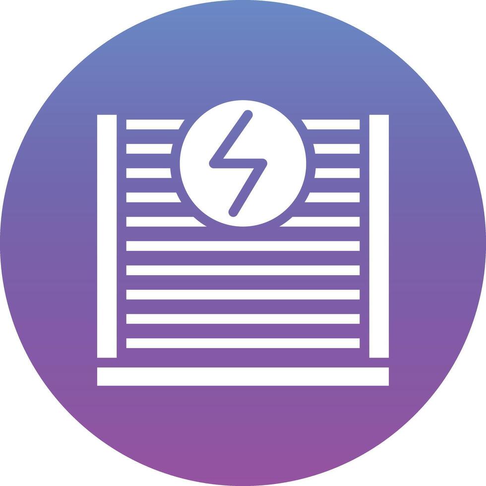 Electric Fence Vector Icon