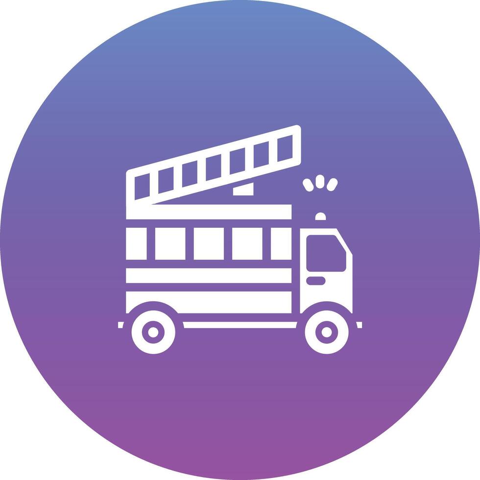 Firefighter Truck Vector Icon