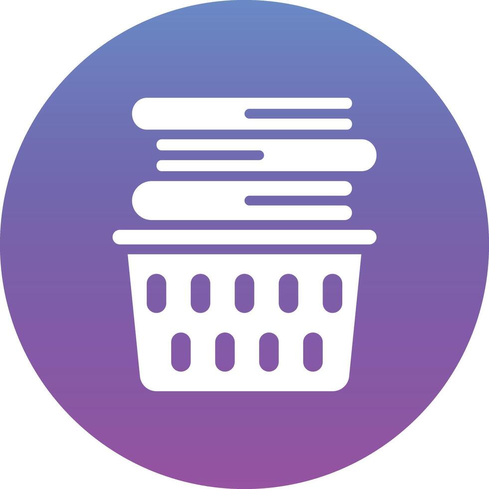 Laundry Basket Vector Icon