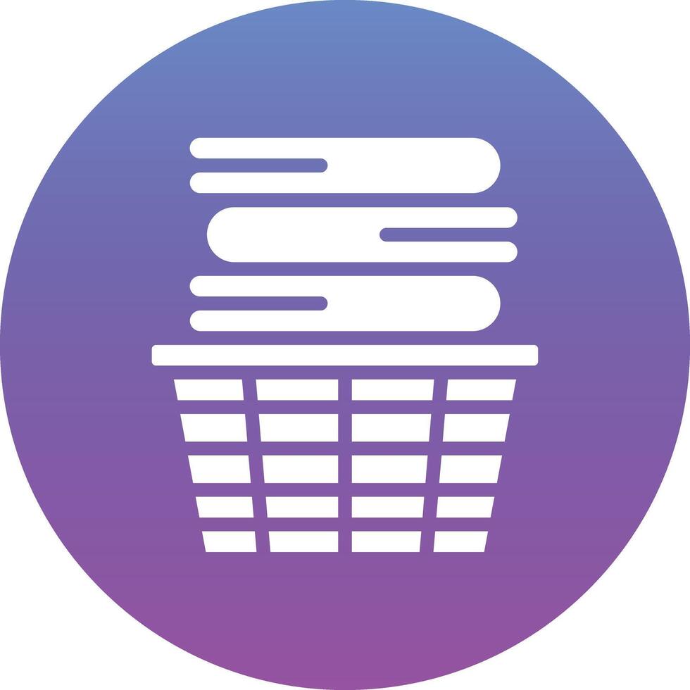 Clothes Basket Vector Icon