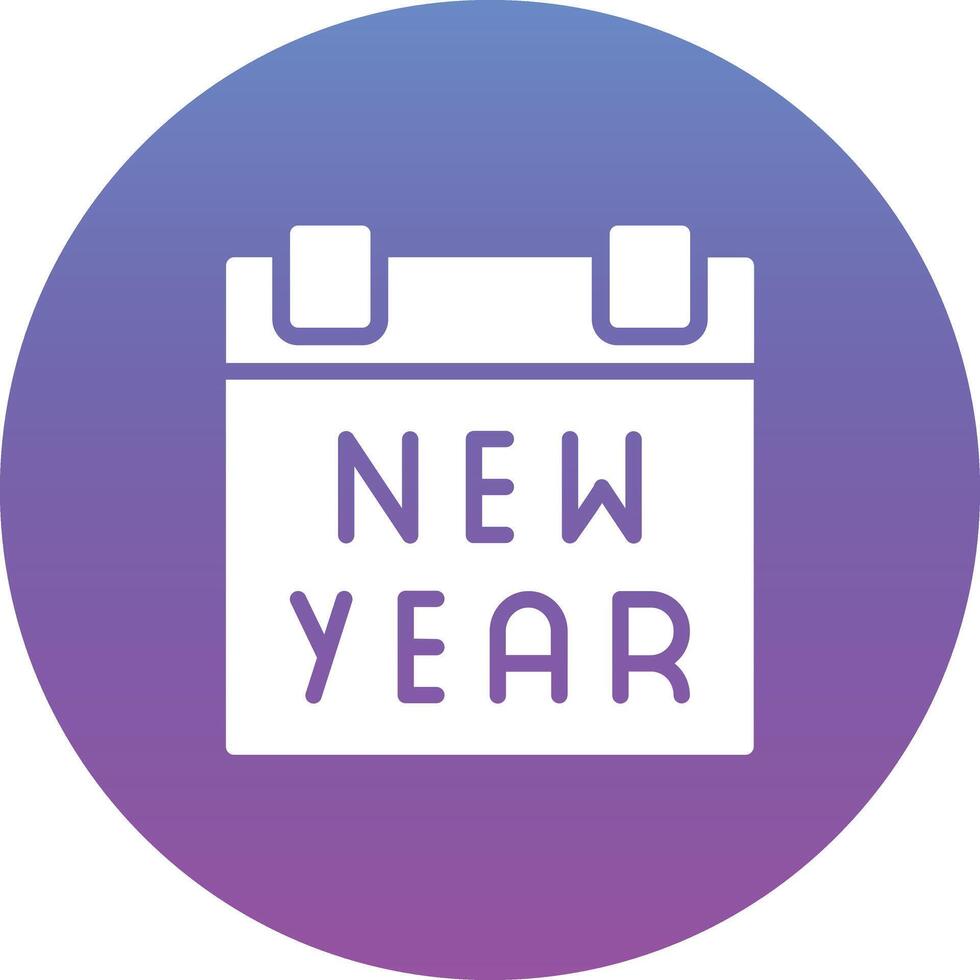 New Year Calendar Vector Icon