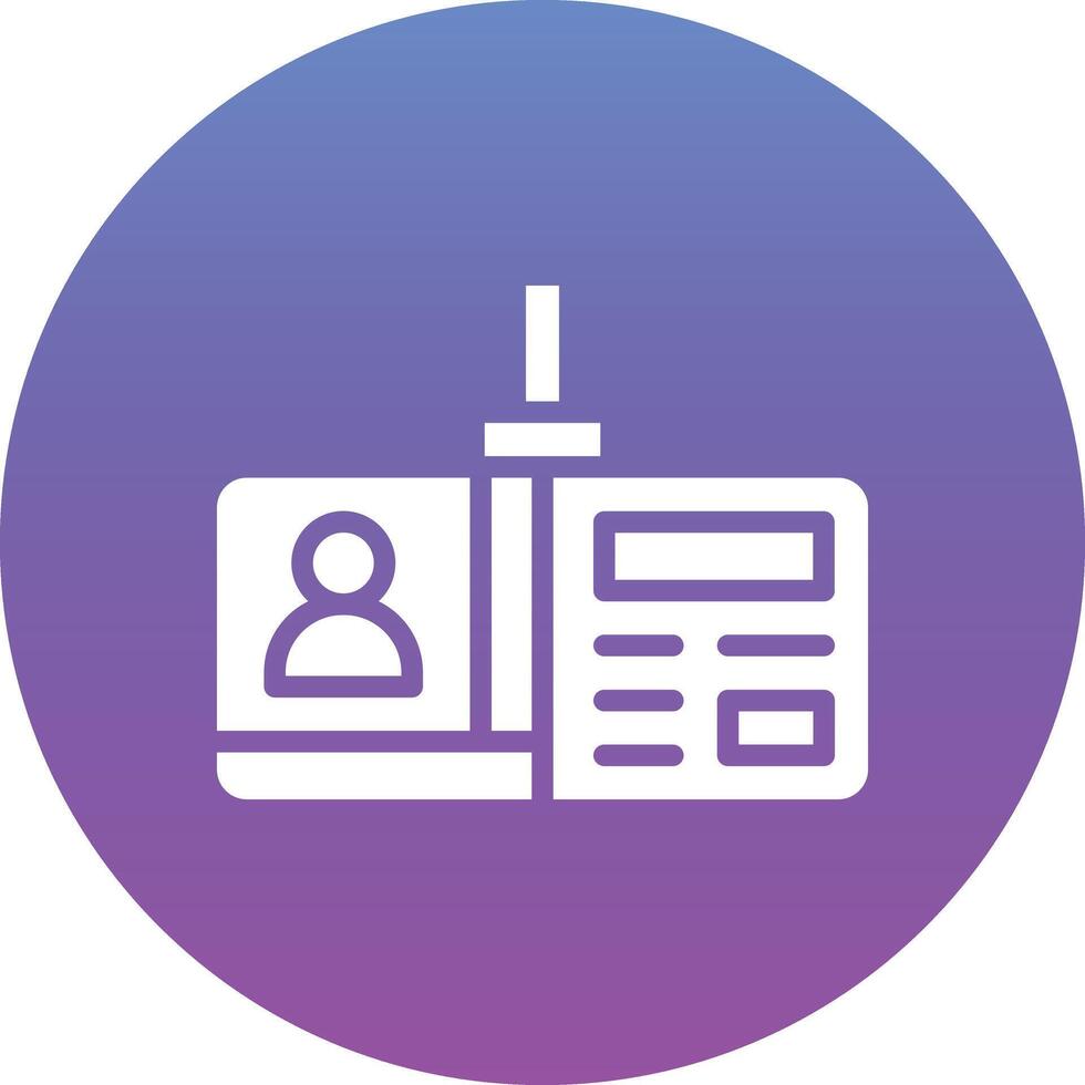 Identification Card Vector Icon
