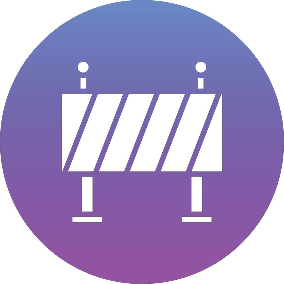 Road Block Vector Icon