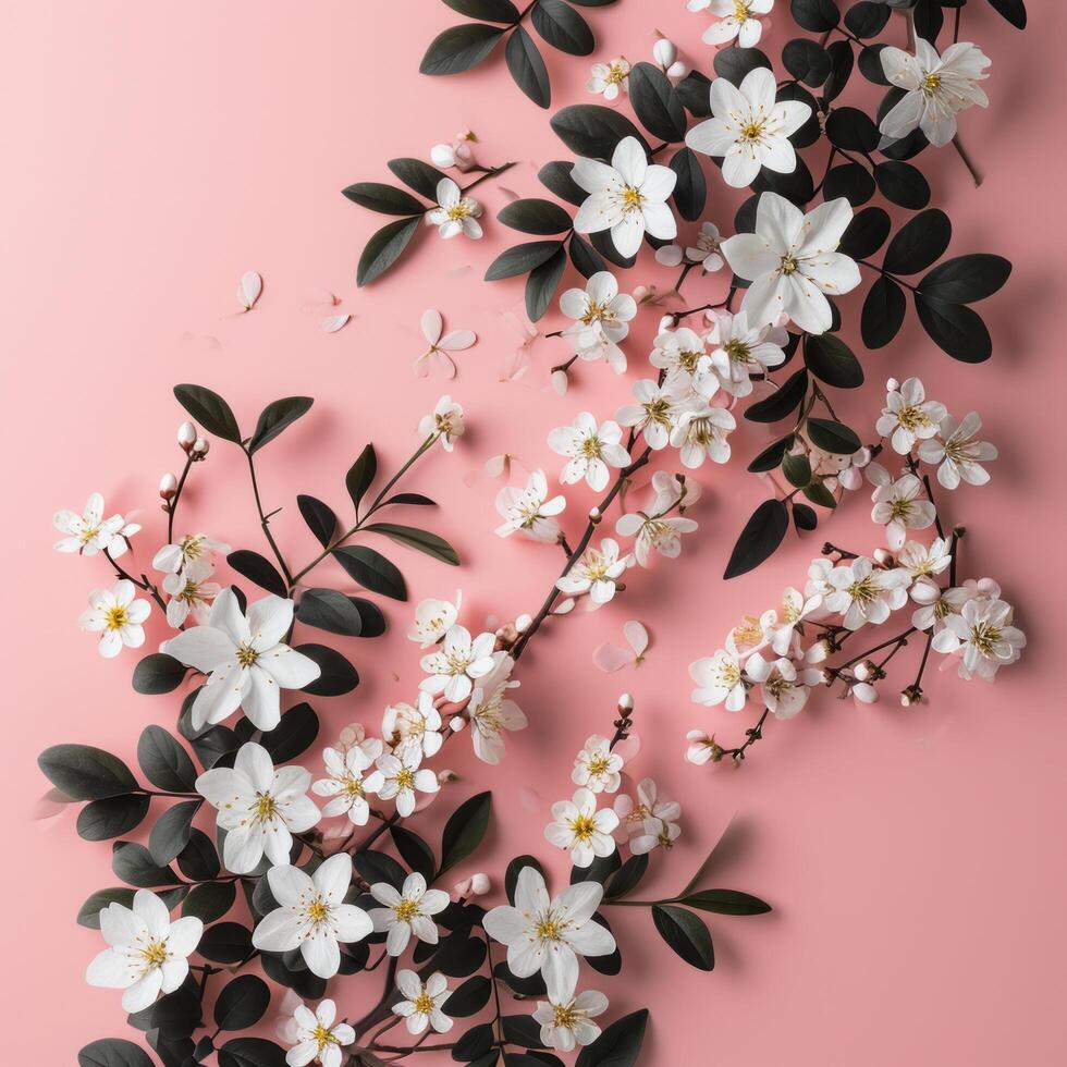 AI generated spring sale post template photo