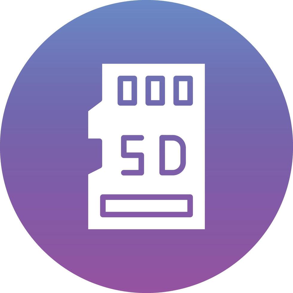 icono de vector de tarjeta sd