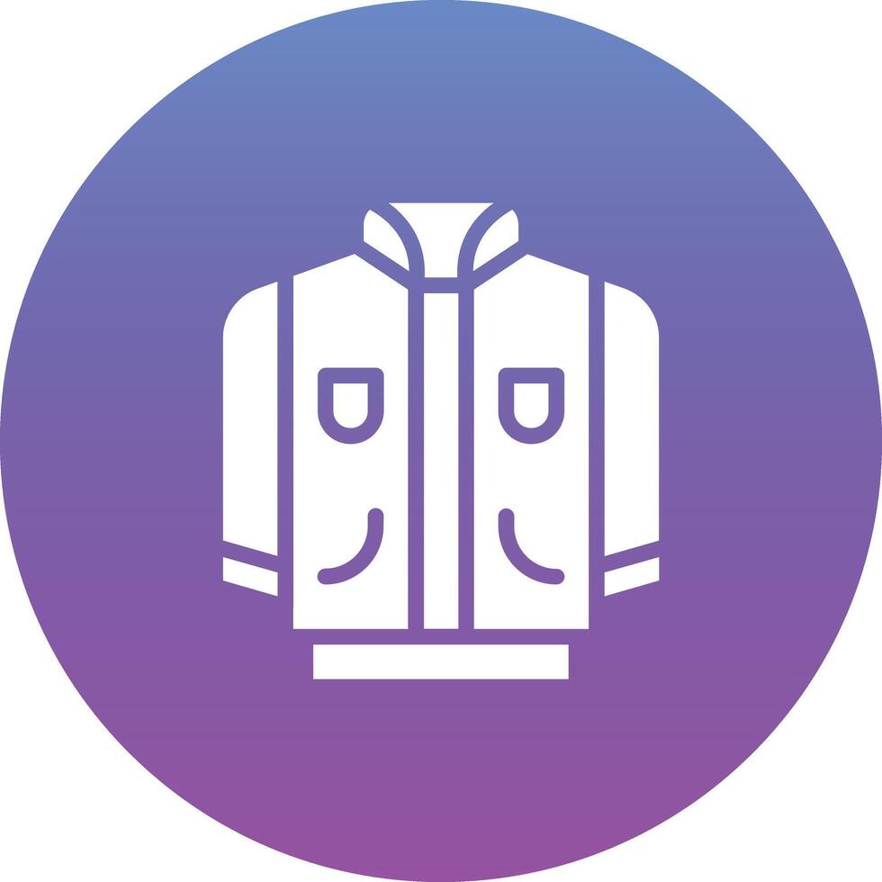 icono de vector de chaqueta