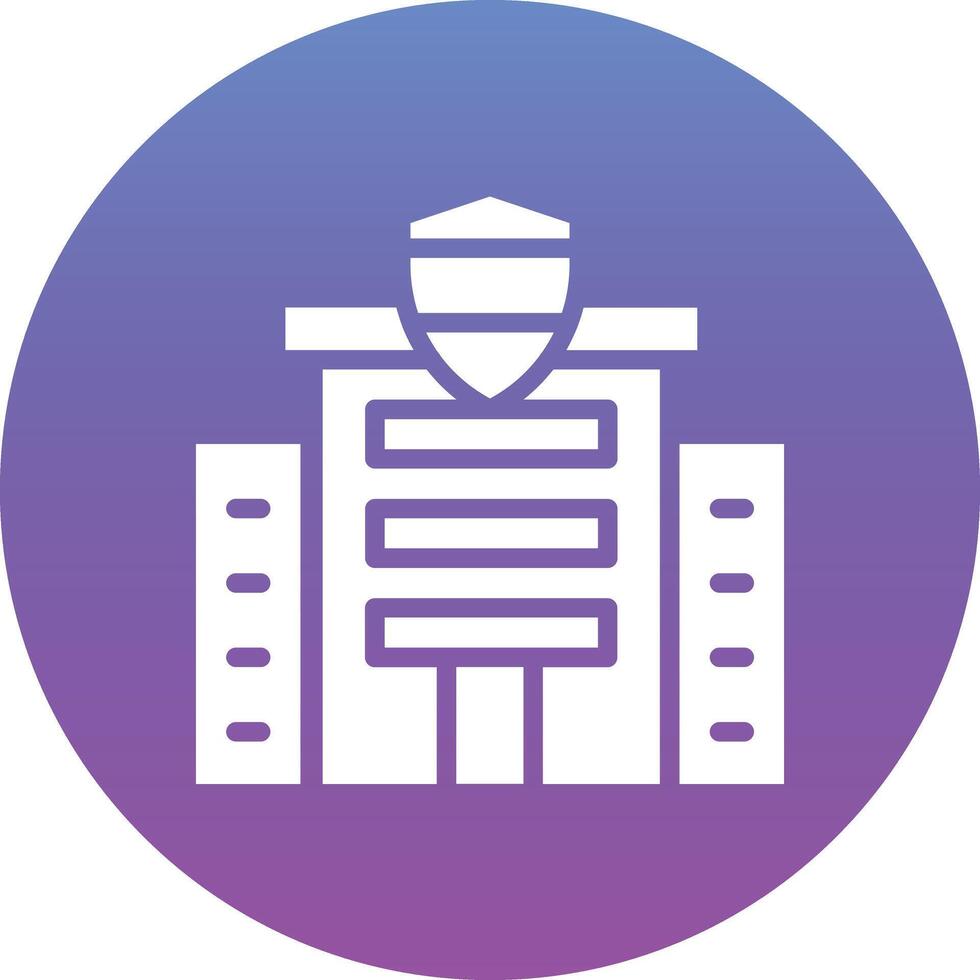 Police Station Vector Icon