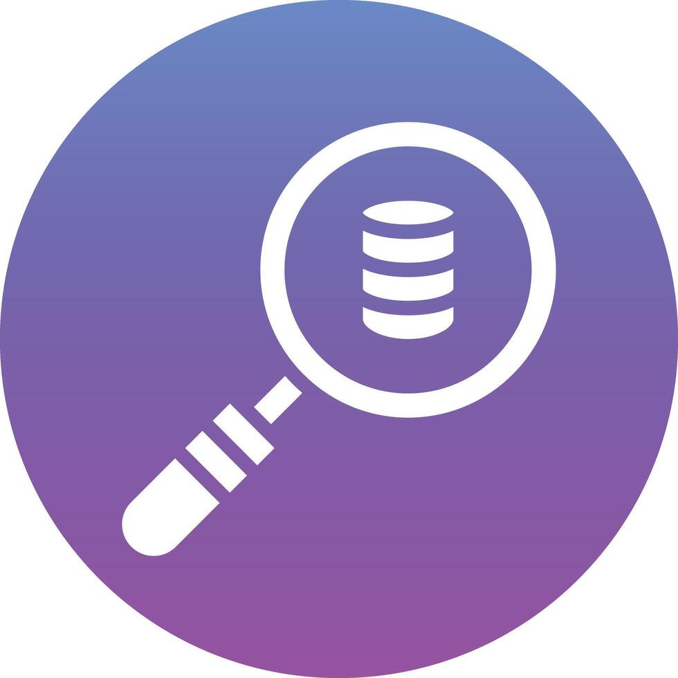 Search Database Vector Icon