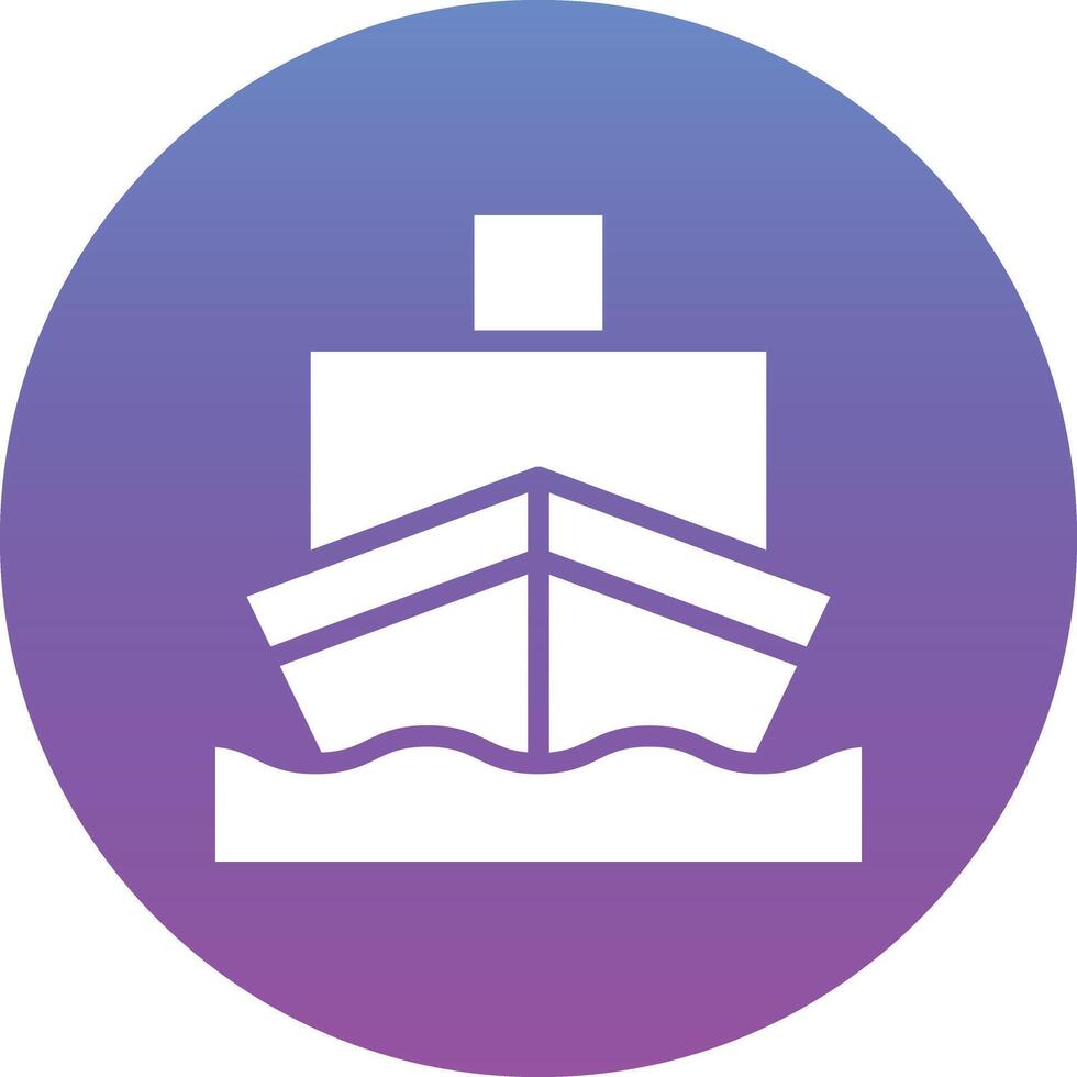 Cargo Ship Vector Icon