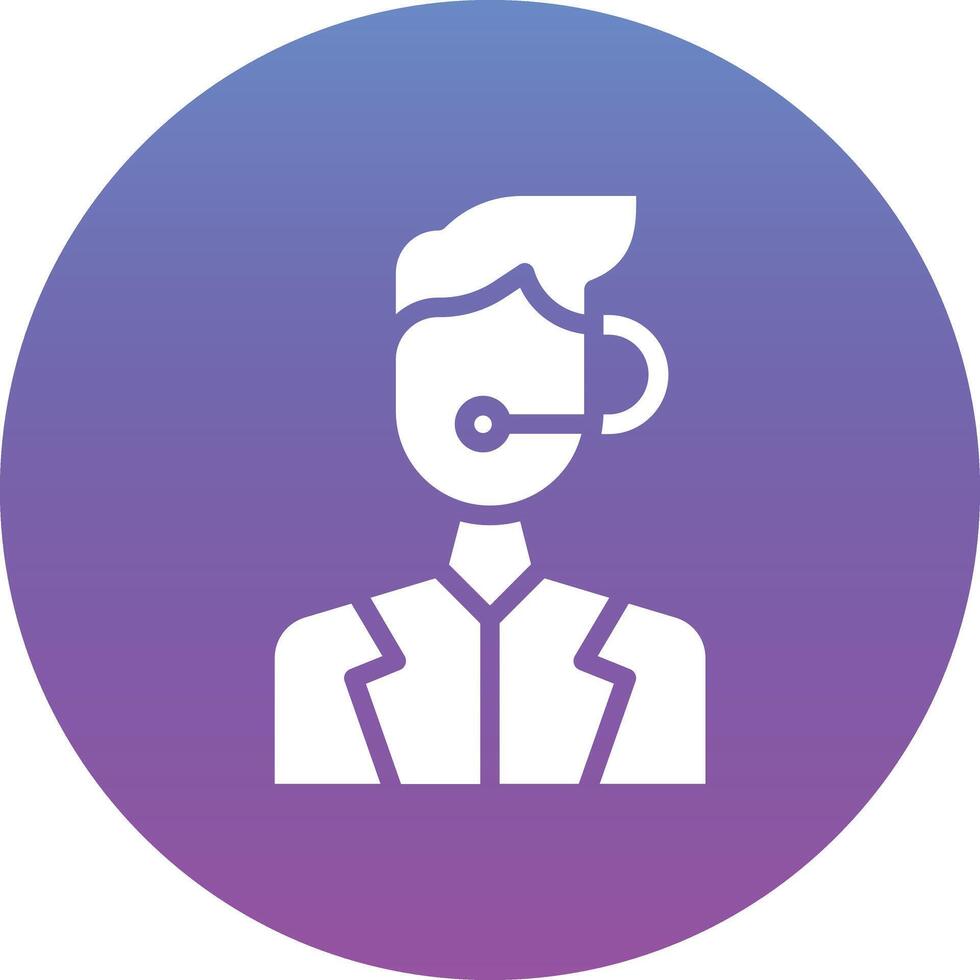 Customer Service Agent Vector Icon