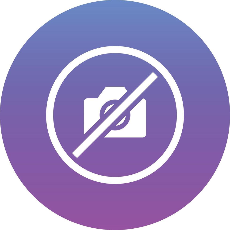 No Camera Vector Icon