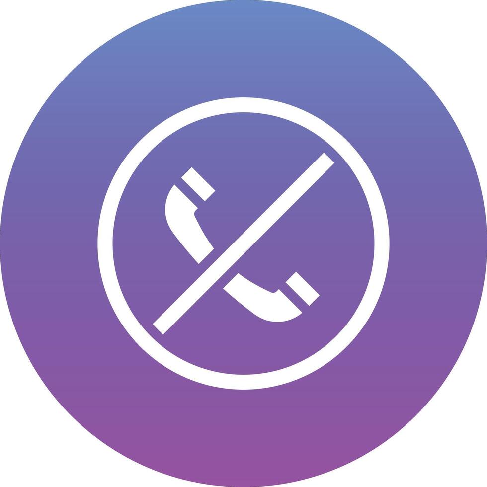 No Phone Vector Icon