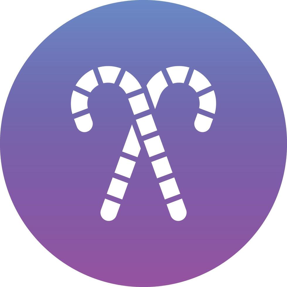 Candy Cane Vector Icon