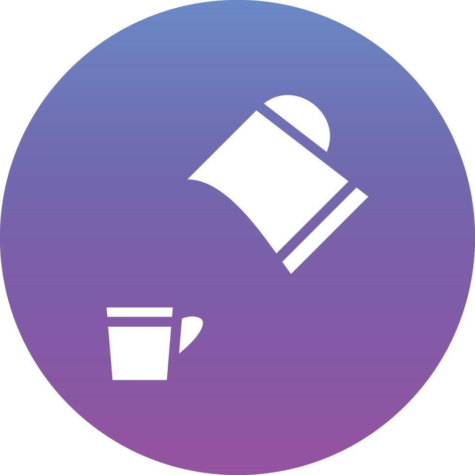 Pour Coffee Vector Icon