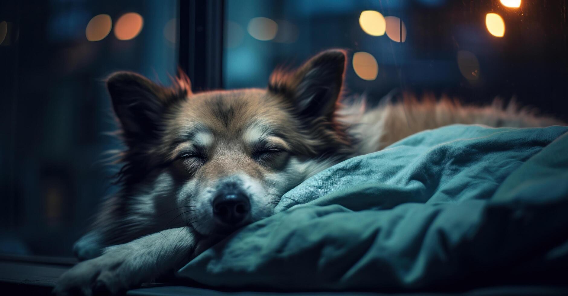 AI generated the 5 signs of a bedridden dog photo