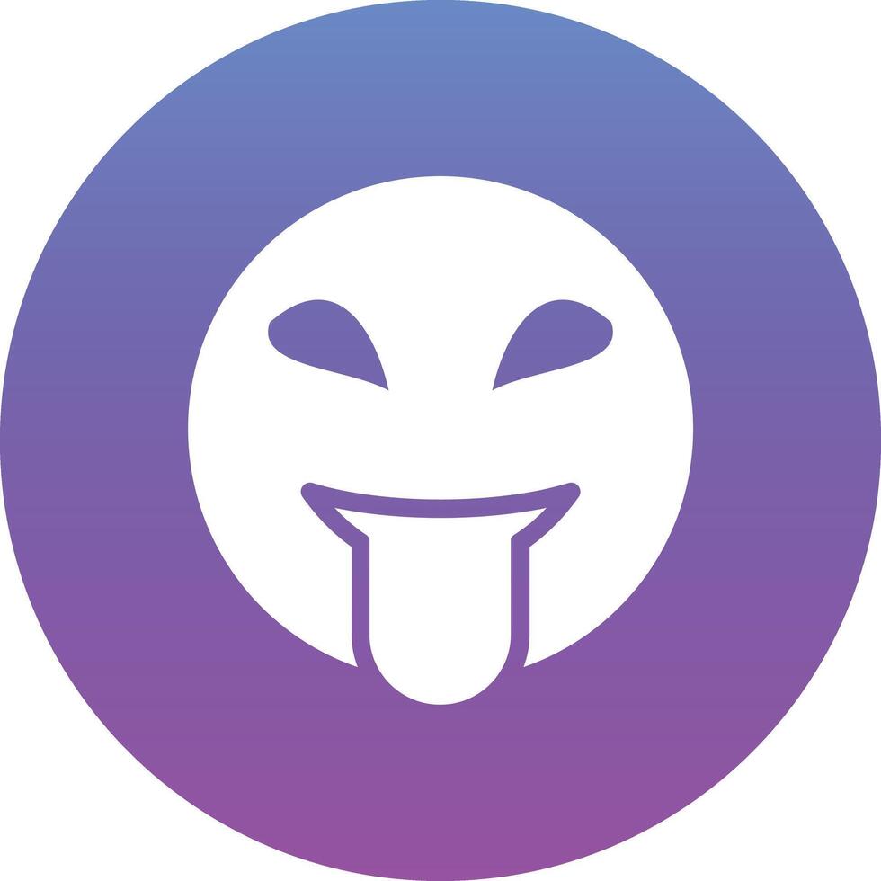Squinting Face with Tongue Vector Icon