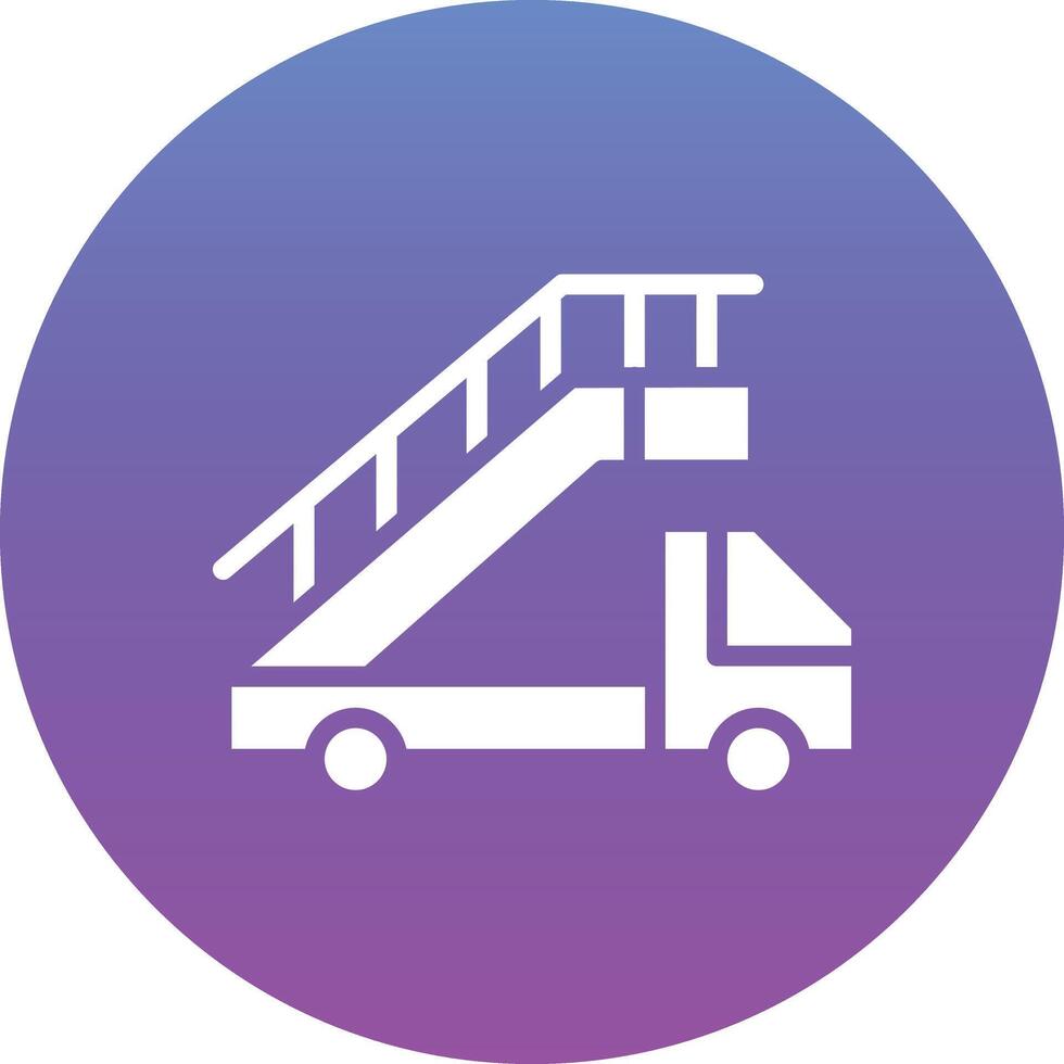 Aircraft Stairs Vector Icon