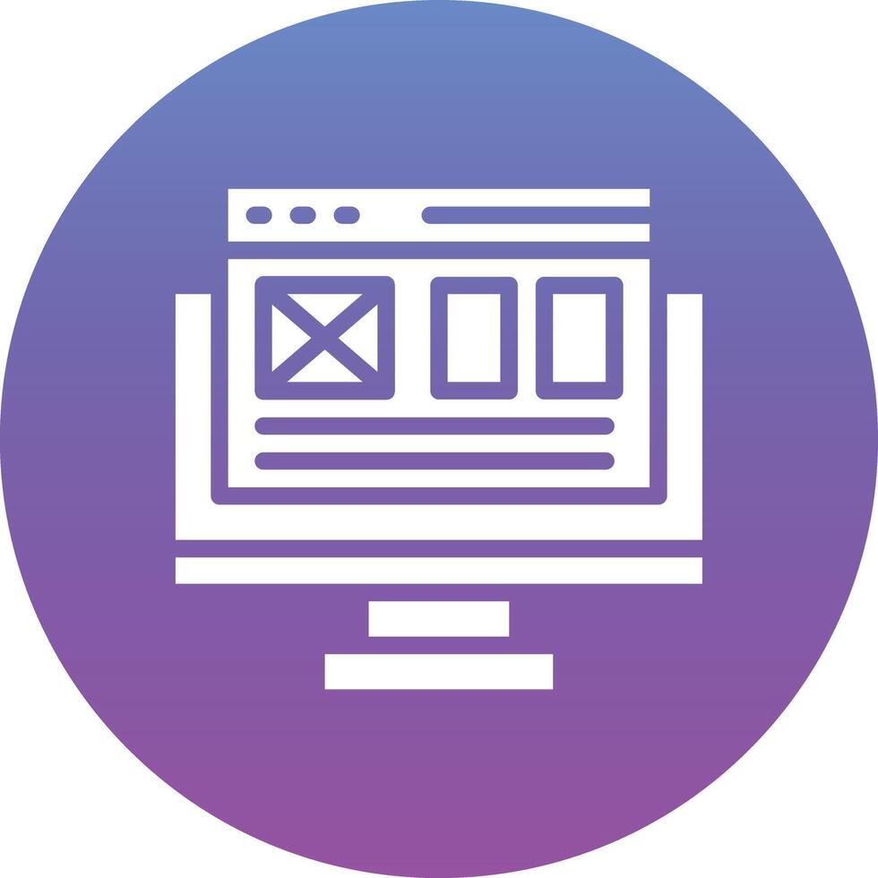 Landing Page Vector Icon