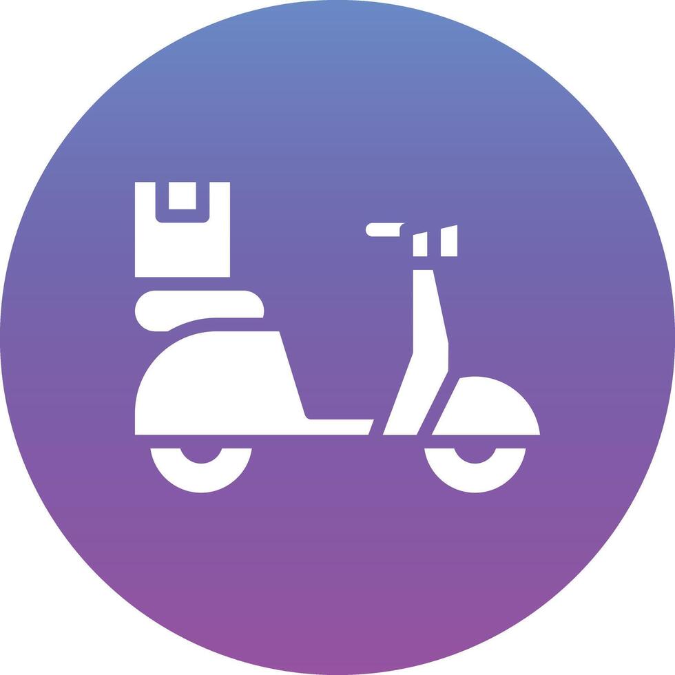 Delivery Bike Vector Icon